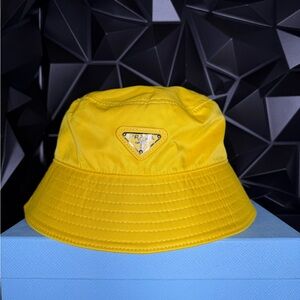 Prada Yellow Bucket Hat